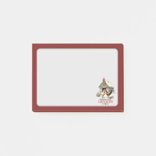 "Making a list, Chicken it twice" Puns Christmas Post-it Notes