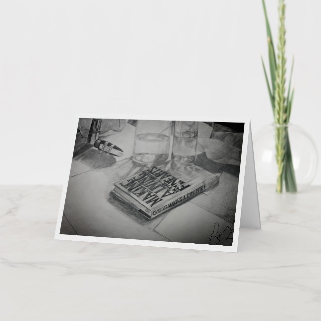 Making A Living In the Fine Arts Foil Greeting Card (Front)