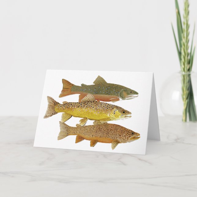 Making a Tiger Trout Card (Front)