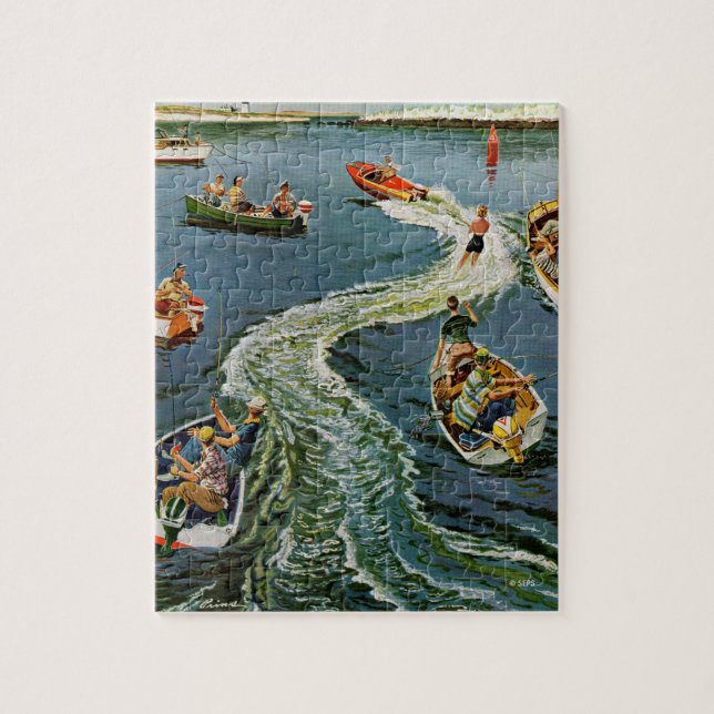 Making A Wake by Ben Kimberly Pins Jigsaw Puzzle (Vertical)