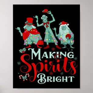 Making Christmas Spirit Bright Retro Christmas Mov Poster