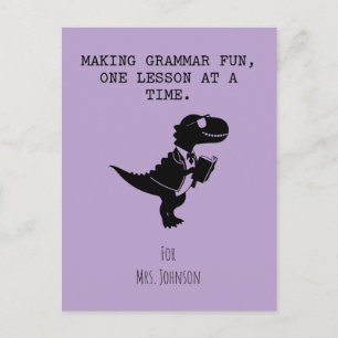 Making Grammar Fun One Lesson At A Time Postcard