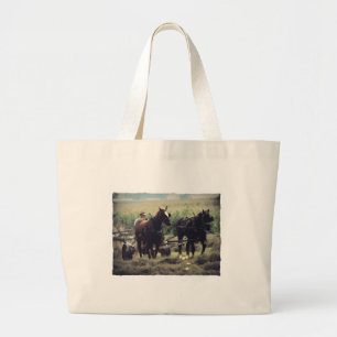 Making Hay Large Tote Bag