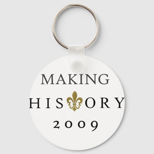MAKING HISTORY 2009 WHODAT NATION KEY RING (Front)