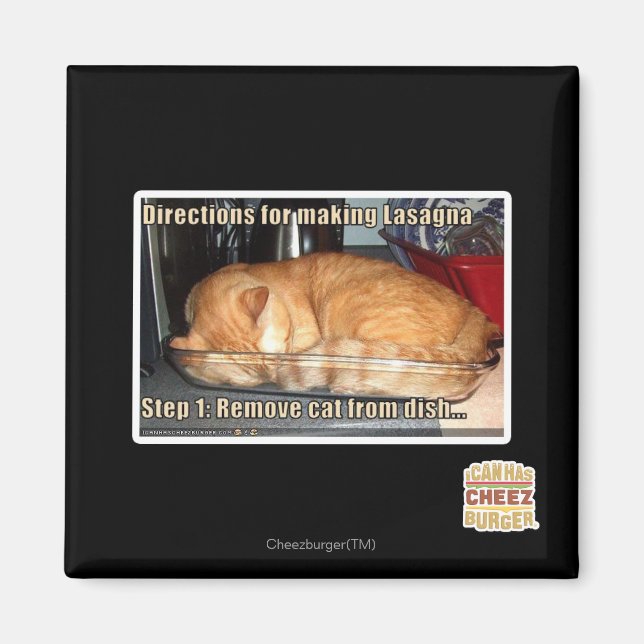 Making lasagne magnet (Front)