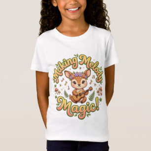 Making Melody Magic Cute Deer T-Shirt Kids Wood