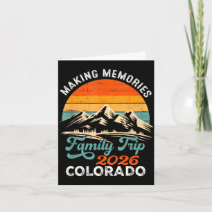 Making memories colorado 2026 family trip vacation card