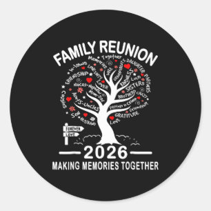 Making Memories Family Matching Group Family Reuni Classic Round Sticker