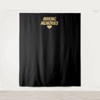 Making Memories Gold Black Wedding Photo Backdrop