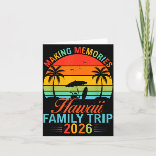 Making Memories Hawaiian Family Trip 2026 Beach Card