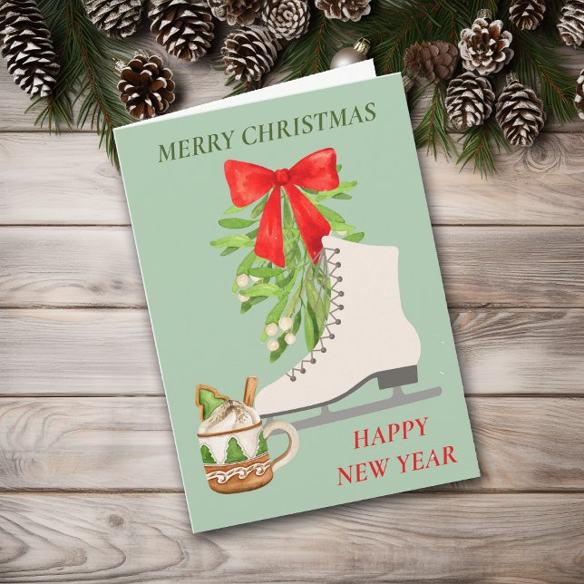 Making Memories Ice Skate Nostalgic Christmas Holiday Card (Creator Uploaded)