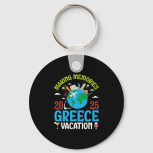 Making Memories In Greece Vacation 2025 Travel Cou Key Ring