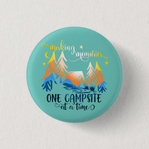 Making memories on campsite at a time tote bag 3 cm round badge