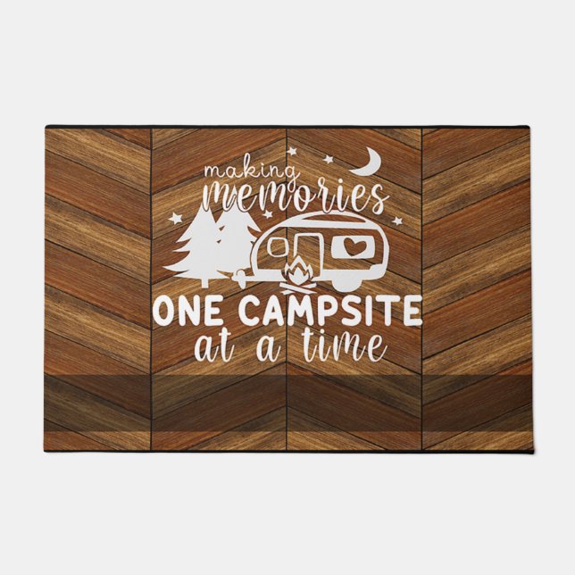 Making Memories, One Campsite At A Time Doormat (Front)