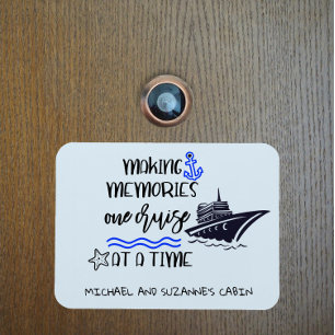 Making Memories One Cruise at a Time Door Cabin Magnet