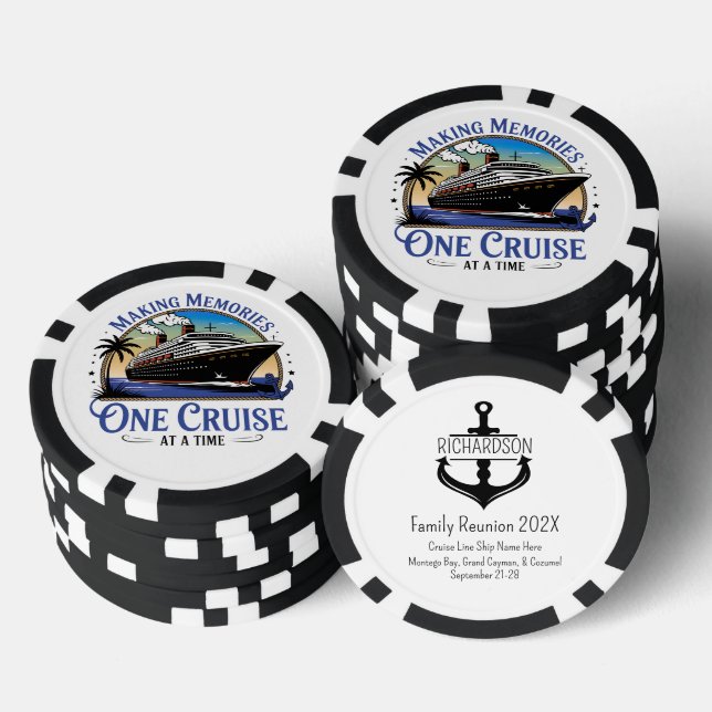 Making Memories One Cruise at a Time Poker Chips (Stack)