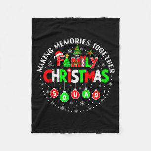 Making Memories Together Matching Squad Santa Elf  Fleece Blanket
