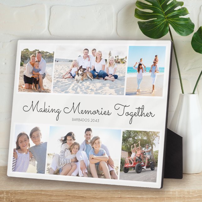 Making Memories Together Photo Collage Keepsake Plaque (Creator Uploaded)
