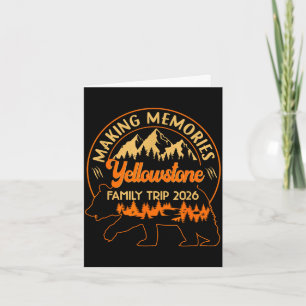 Making memories yellowstone family trip 2026 road card