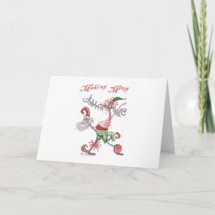 making merry holiday card