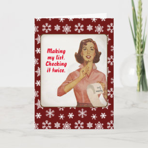 Making my list, checking it twice Holiday Card