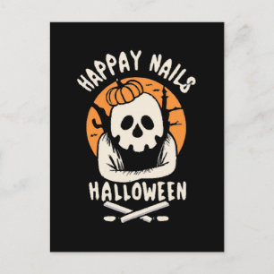 Making Nails Bootiful Halloween Postcard