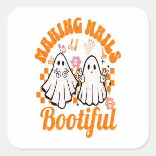making nails bootiful halloween square sticker