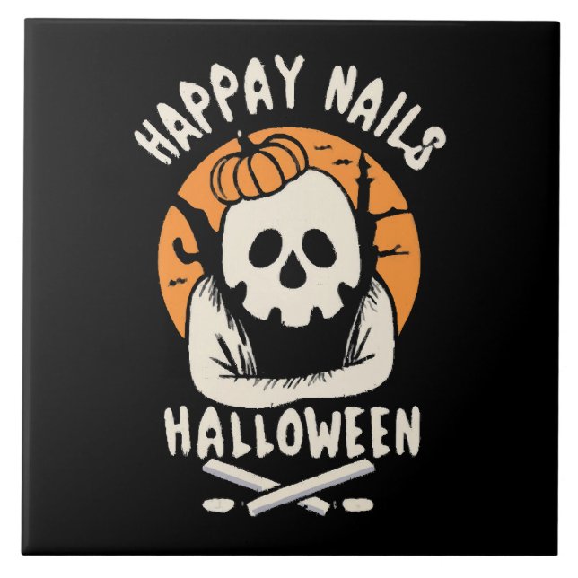 Making Nails Bootiful Halloween  Tile (Front)