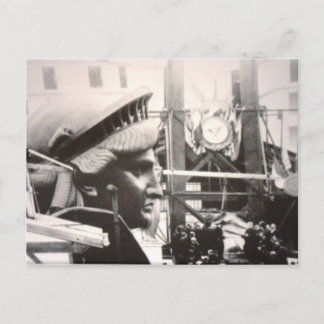 Making of Lady Liberty in Paris Postcard