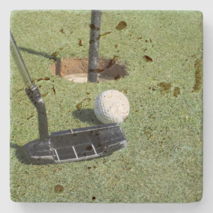 Making Par At Golf, Stone Coaster