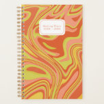 Making Plans Modern Colourful Orange Yellow Marble Planner<br><div class="desc">Stay organised and stylish with this playful, bright orange, yellow marble patterned planner. This planner features weekly and monthly planning pages and offers the flexibility you need to start anytime. Personalise it with your text and change the years to make it uniquely yours. Perfect for setting goals, tracking progress, and...</div>