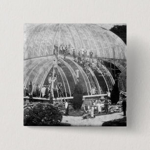 Making repairs to the Great Conservatory at Chatsw 15 Cm Square Badge
