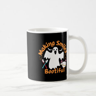 Making Smiles Bootiful Funny Ghost Dentist Hallowe Coffee Mug