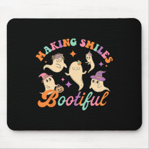 Making Smiles Bootiful Funny Ghost Dentist Hallowe Mouse Pad