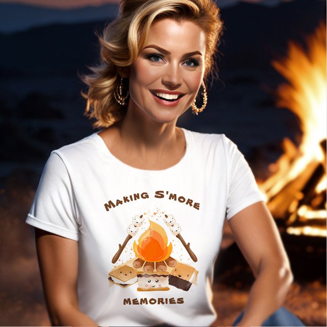 Making S'more Memories Cute Campfire T-shirt (Making S'more Memories Cute Campfire T-shirt)