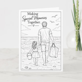 Making Special Memories Together Colour Me Card