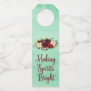 Making Spirits Bright Bottle Hanger Tags