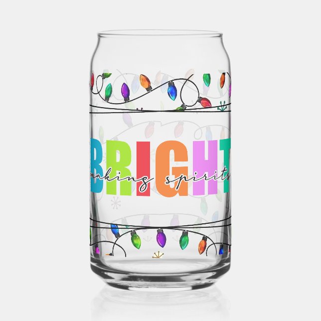 Making spirits bright can glass (Left)