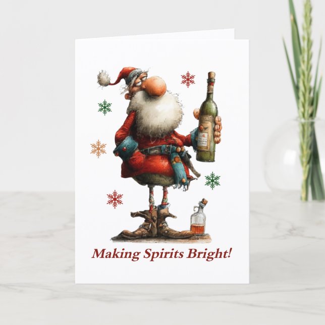 Making Spirits Bright Christmas Card (Front)
