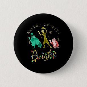 Making Spirits Bright Christmas Retro Groovy Chris 6 Cm Round Badge