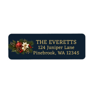 Making Spirits Bright Christmas Return Address