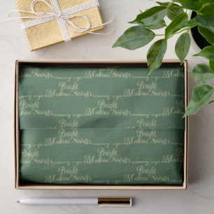 Making Spirits Bright   Deep Evergreen Christmas  Tissue Paper