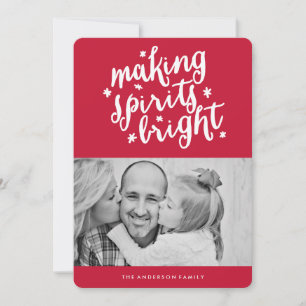 Making Spirits Bright Holiday Card