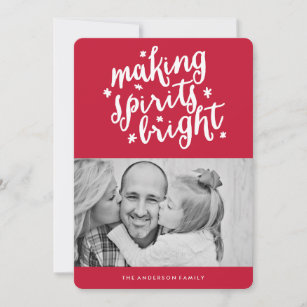 Making Spirits Bright Holiday Card