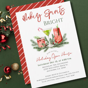 Making Spirits Bright Holiday Open House Invite