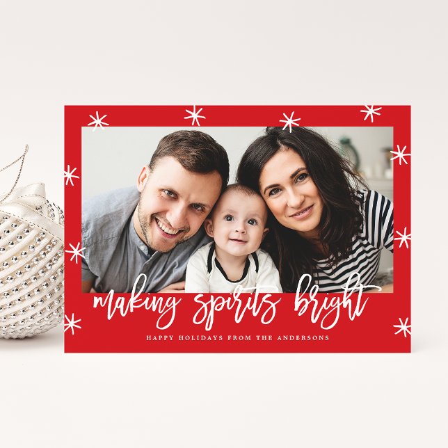 Making Spirits Bright | Holiday Photo Card (Creator Uploaded)