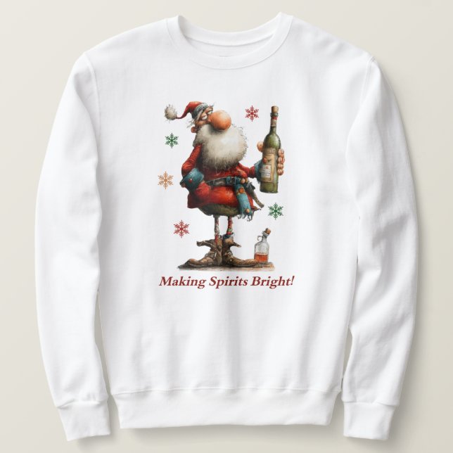 Making Spirits Bright Sweatshirt (Design Front)