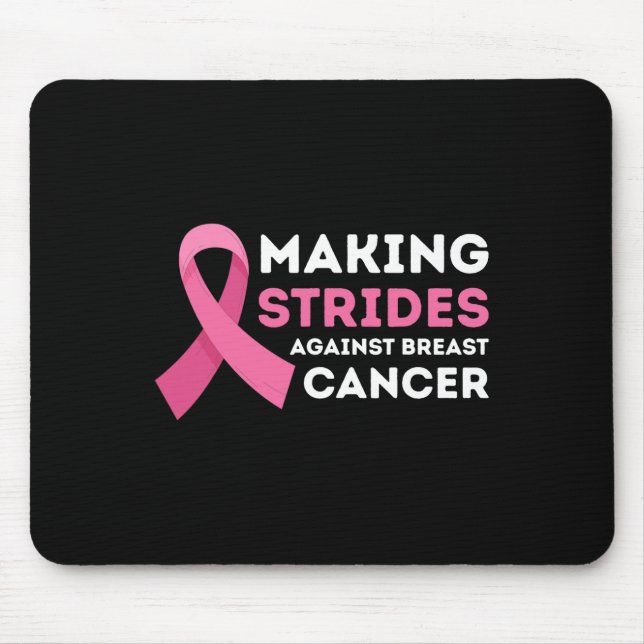 Making Strides Against Breast Cancer Awareness Wom Mouse Pad (Front)
