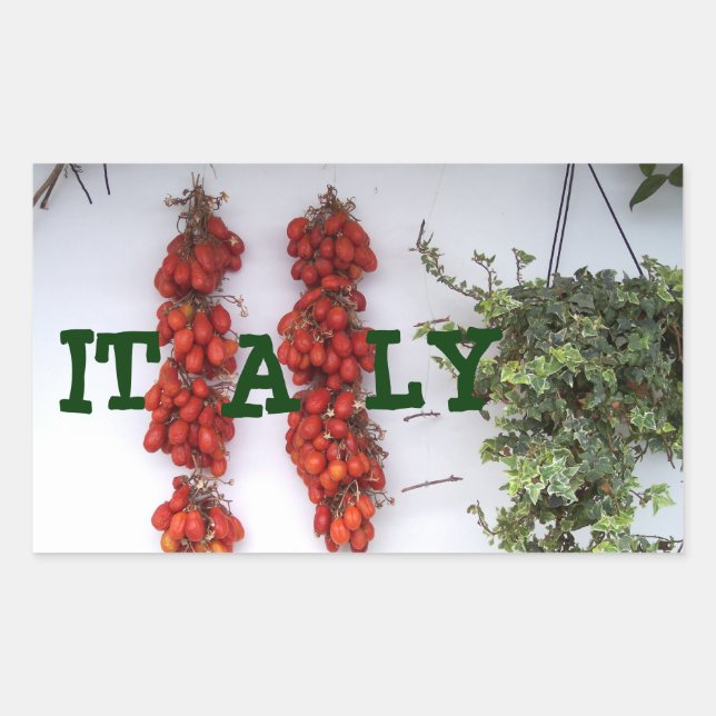 Making Sun Dried Tomatoes Rectangular Sticker (Front)