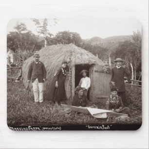 Making Tappa, a native cloth, c.1875 (sepia photo) Mouse Pad